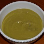 bowl of green soup