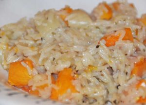 rice and butternut squash