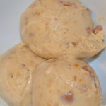 portion of banana and fudge ice cream in a bowl