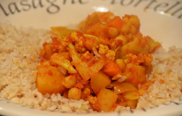 chickpea and vegetable curry
