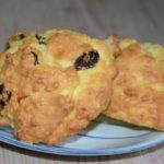 buns-with-raisins-on-a-plate