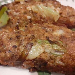 two glamorgan sausages on a plate