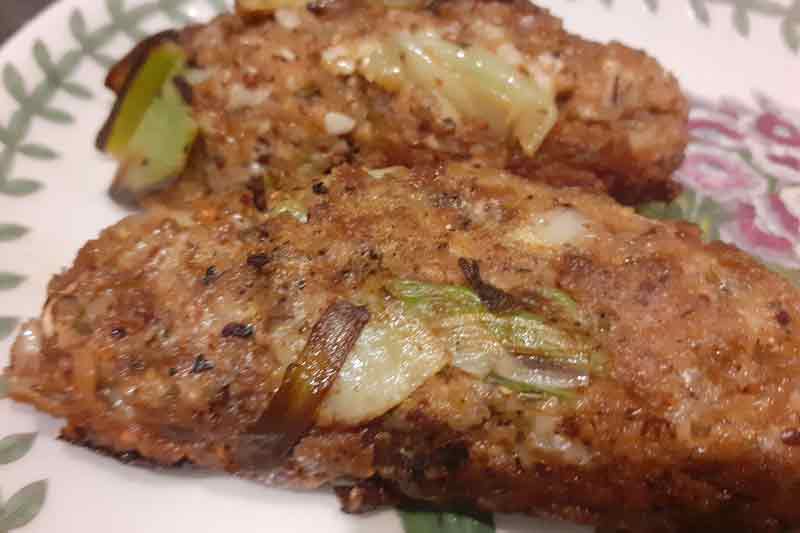 two glamorgan sausages on a plate