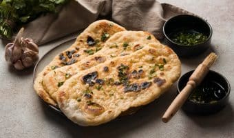 naan bread on a plate